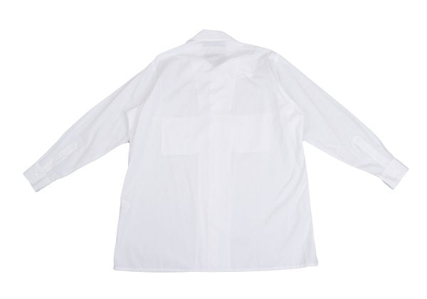Y's BANG ON Cotton Stand Collar Shirt White Size 2