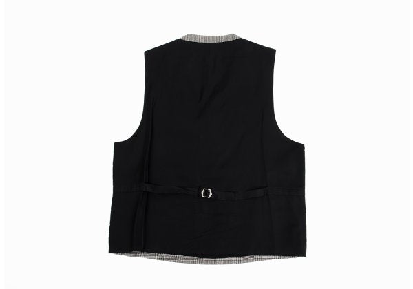 CDG HOMME Glen Check Wool Pullover Vest Gray Size M
