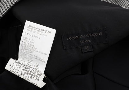 CDG HOMME Glen Check Wool Pullover Vest Gray Size M