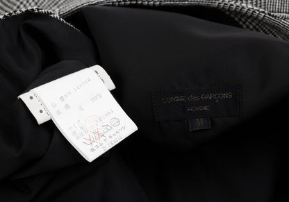 CDG HOMME Glen Check Wool Pullover Vest Gray Size M