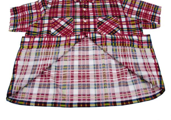 COMME des GARCONS HOMME Overcheck Print Shirt Multi Size M