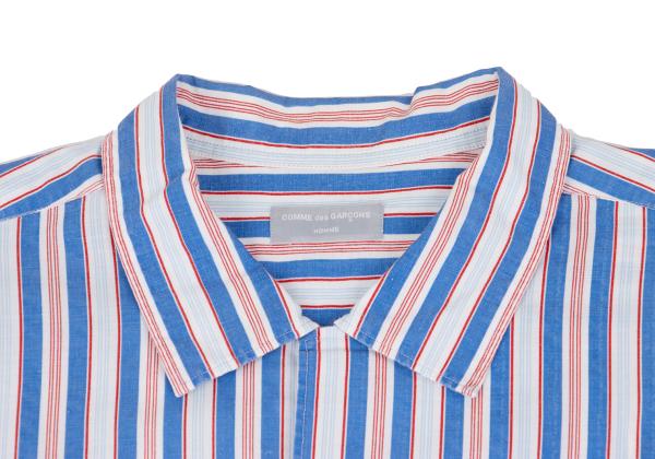 COMME des GARCONS HOMME Stripe Open Shirt Multi Size M