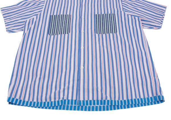 COMME des GARCONS HOMME Stripe Open Shirt Multi Size M