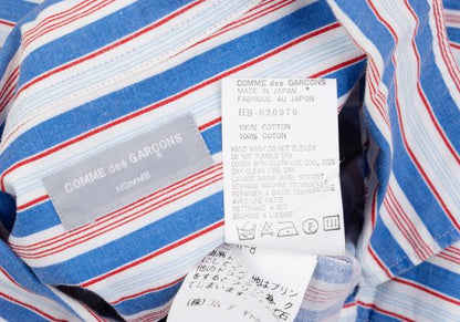 COMME des GARCONS HOMME Stripe Open Shirt Multi Size M