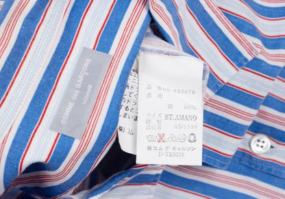 COMME des GARCONS HOMME Stripe Open Shirt Multi Size M