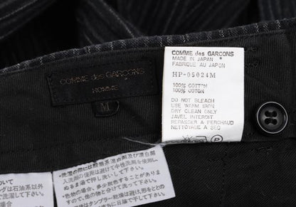 COMME des GARCONS HOMME Cotton Stripe Pants Charcoal Size M