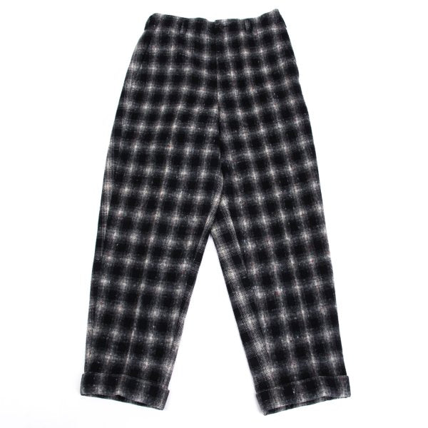 COMME des GARCONS HOMME Shadow Check Mixed Navy Gray Pants Size S