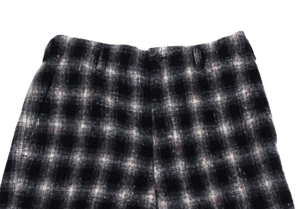 COMME des GARCONS HOMME Shadow Check Mixed Navy Gray Pants Size S