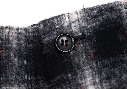 COMME des GARCONS HOMME Shadow Check Mixed Navy Gray Pants Size S