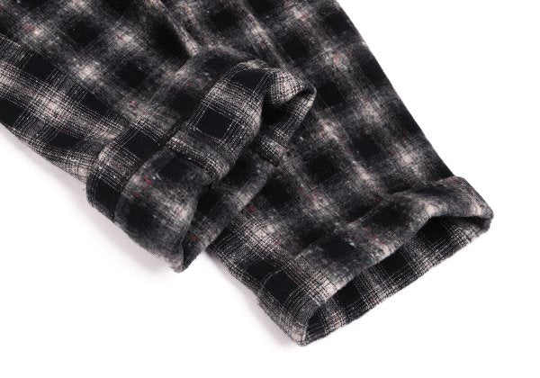 COMME des GARCONS HOMME Shadow Check Mixed Navy Gray Pants Size S