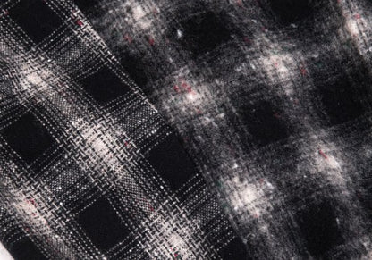 COMME des GARCONS HOMME Shadow Check Mixed Navy Gray Pants Size S