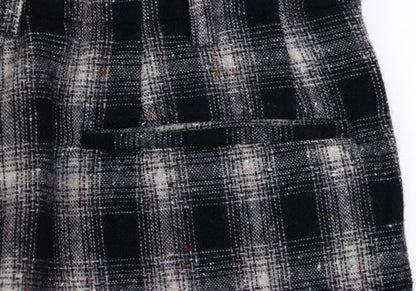 COMME des GARCONS HOMME Shadow Check Mixed Navy Gray Pants Size S