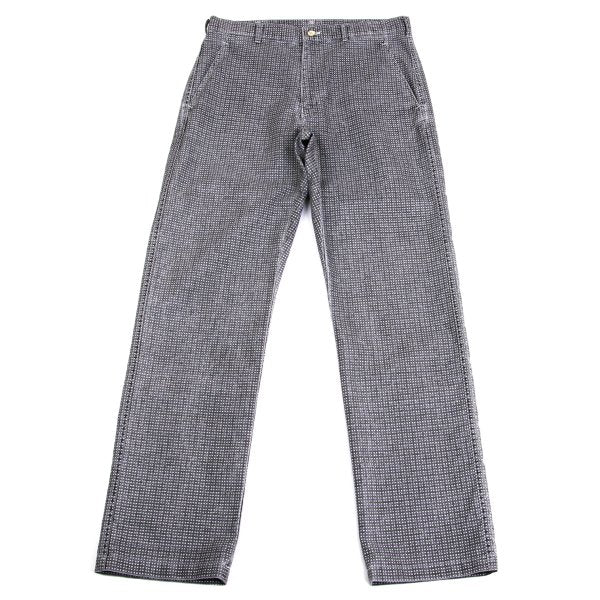 COMME des GARCONS HOMME Check Print Nylon Pants Gray Size S