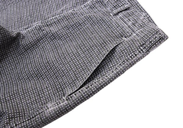 COMME des GARCONS HOMME Check Print Nylon Pants Gray Size S