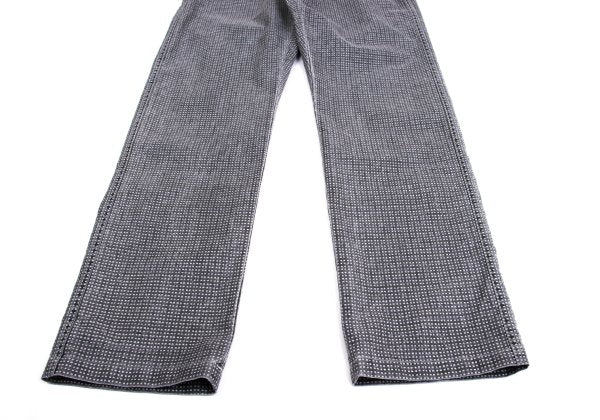 COMME des GARCONS HOMME Check Print Nylon Pants Gray Size S