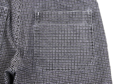 COMME des GARCONS HOMME Check Print Nylon Pants Gray Size S