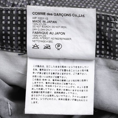 COMME des GARCONS HOMME Check Print Nylon Pants Gray Size S