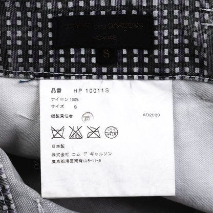 COMME des GARCONS HOMME Check Print Nylon Pants Gray Size S
