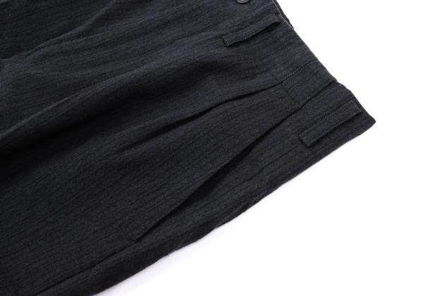 Y's for men Blended Shadow Stripe Pants Gray Size S