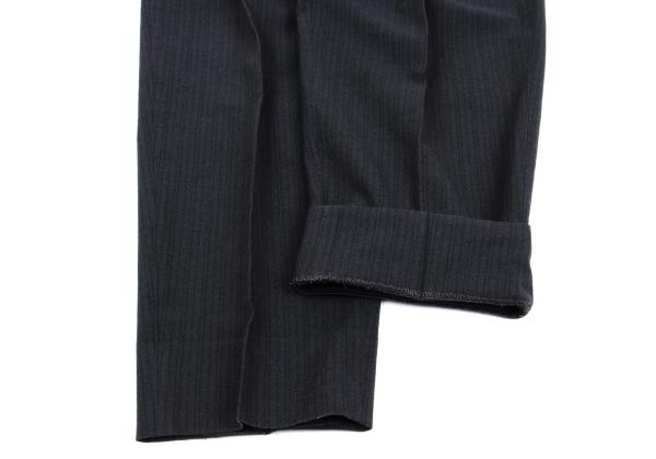 Y's for men Blended Shadow Stripe Pants Gray Size S