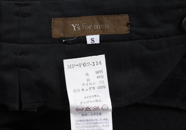 Y's for men Blended Shadow Stripe Pants Gray Size S