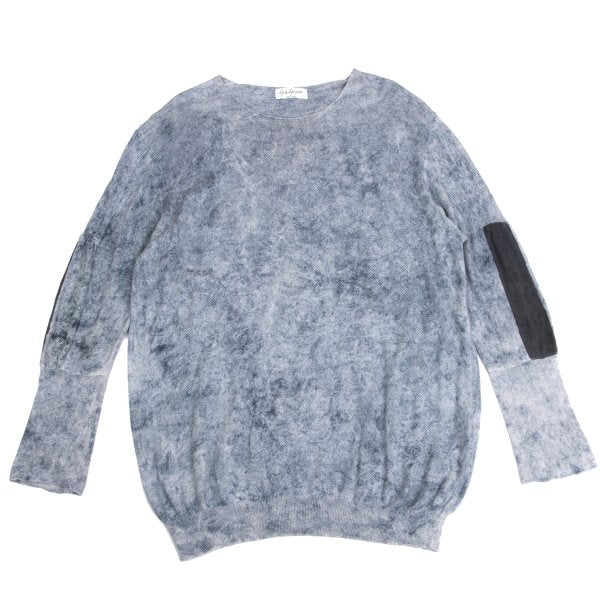 Yohji Yamamoto POUR HOMME 13SS Spec Dye Sweater Blue Size 3