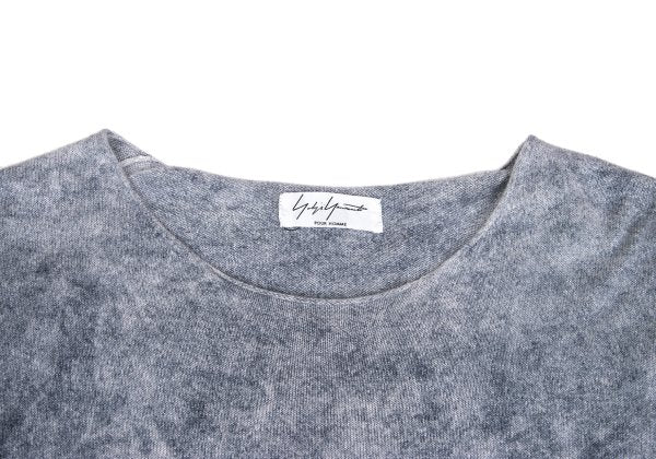 Yohji Yamamoto POUR HOMME 13SS Spec Dye Sweater Blue Size 3