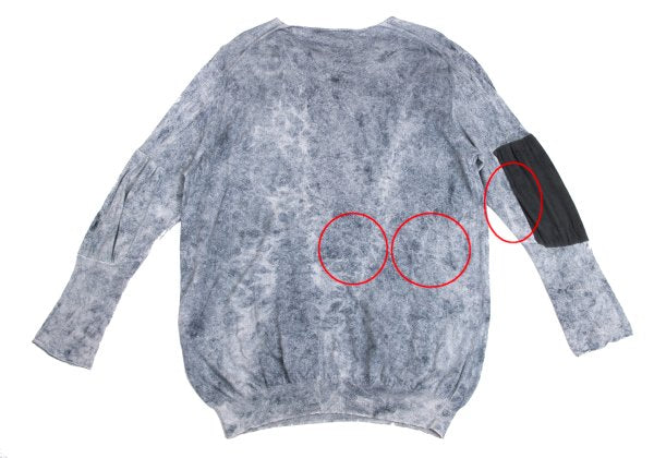 Yohji Yamamoto POUR HOMME 13SS Spec Dye Sweater Blue Size 3