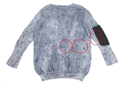 Yohji Yamamoto POUR HOMME 13SS Spec Dye Sweater Blue Size 3