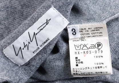 Yohji Yamamoto POUR HOMME 13SS Spec Dye Sweater Blue Size 3