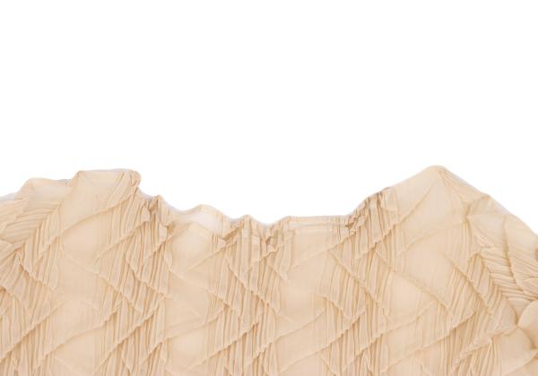 ISSEY MIYAKE WHITE LABEL Vertical Pleat T-Shirt Pink Size 3