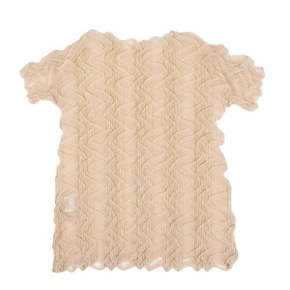 ISSEY MIYAKE WHITE LABEL Vertical Pleat T-Shirt Pink Size 3