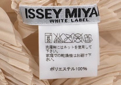 ISSEY MIYAKE WHITE LABEL Vertical Pleat T-Shirt Pink Size 3