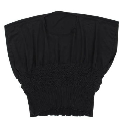 ISSEY MIYAKE Polyester Mixed Pleat Blouse Black Size 2