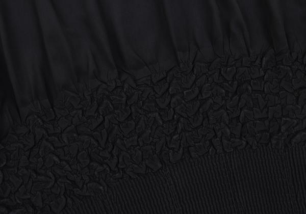 ISSEY MIYAKE Polyester Mixed Pleat Blouse Black Size 2