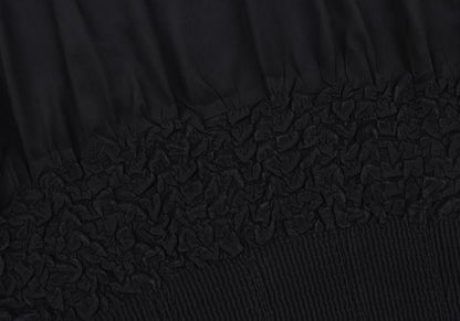 ISSEY MIYAKE Polyester Mixed Pleat Blouse Black Size 2
