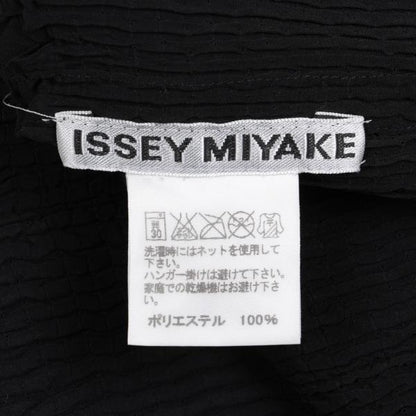 ISSEY MIYAKE Polyester Mixed Pleat Blouse Black Size 2
