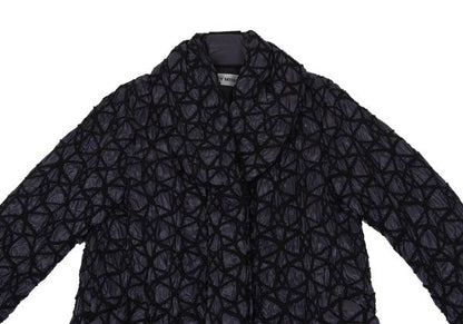 ISSEY MIYAKE 09AW Embroidered Quilted Jacket Purple Size 2