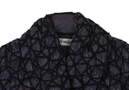 ISSEY MIYAKE 09AW Embroidered Quilted Jacket Purple Size 2