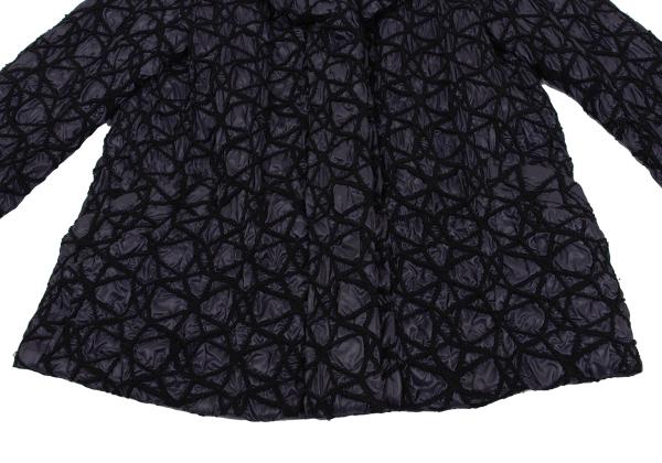 ISSEY MIYAKE 09AW Embroidered Quilted Jacket Purple Size 2