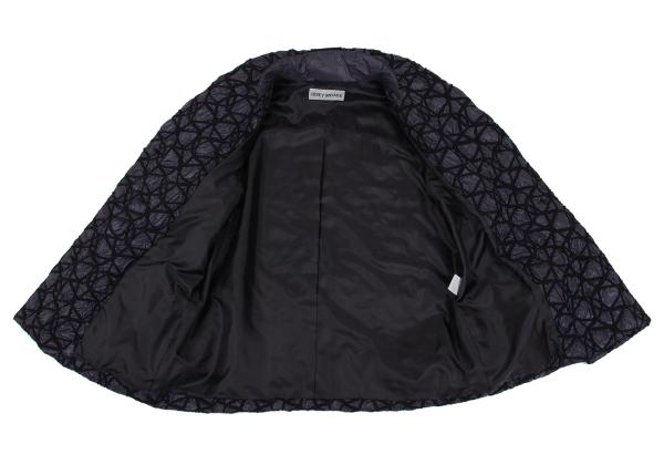ISSEY MIYAKE 09AW Embroidered Quilted Jacket Purple Size 2