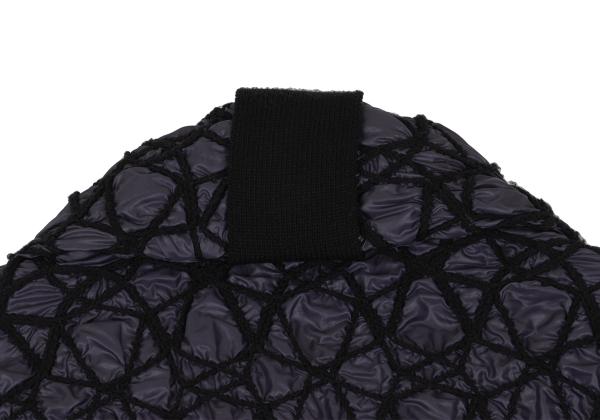 ISSEY MIYAKE 09AW Embroidered Quilted Jacket Purple Size 2
