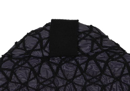 ISSEY MIYAKE 09AW Embroidered Quilted Jacket Purple Size 2