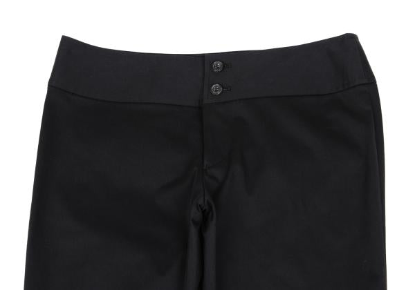 ISSEY MIYAKE Cotton Stretch Straight Pants Black Size 2