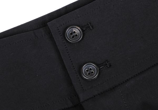 ISSEY MIYAKE Cotton Stretch Straight Pants Black Size 2