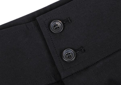 ISSEY MIYAKE Cotton Stretch Straight Pants Black Size 2