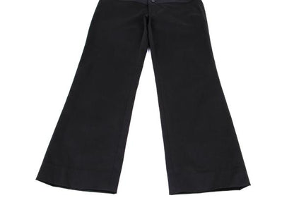 ISSEY MIYAKE Cotton Stretch Straight Pants Black Size 2
