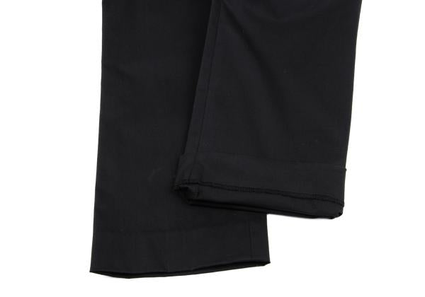 ISSEY MIYAKE Cotton Stretch Straight Pants Black Size 2