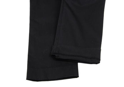 ISSEY MIYAKE Cotton Stretch Straight Pants Black Size 2