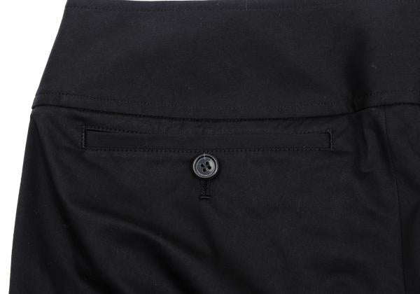 ISSEY MIYAKE Cotton Stretch Straight Pants Black Size 2